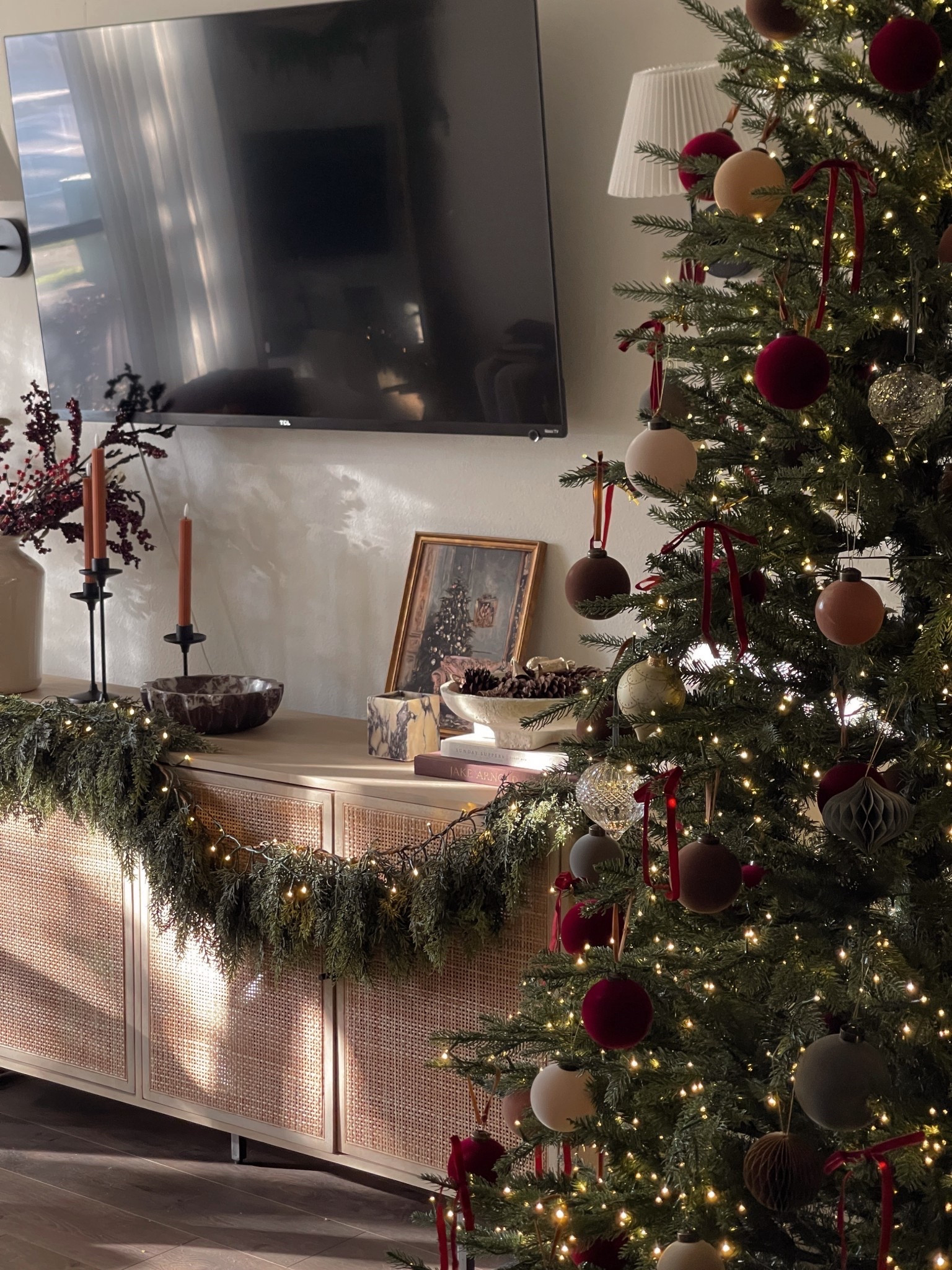 Couldn’t help myself 🤭 A little peek at this year’s Christmas decorations. She’s not quite finished yet, but the mood has definitely arrived. Rich velvet, layered greenery, a little vintage-inspired but allll the classic vibes I love.

#LTKSeasonal #LTKHome #LTKHoliday