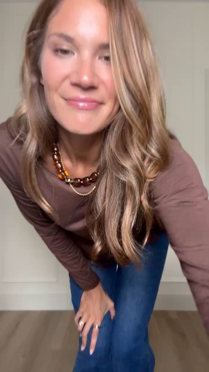 The lace hem is what makes this top so good. It gives a simple chocolate brown long sleeve a little more detail, and I love the longer length with dark wash jeans and pointed toe boots for fall.

Chocolate brown top, Lace trim top, Tall girl fashion, Tall friendly clothing, Dark wash jeans, Long length jeans, Fall outfit ideas, Brown boots, Jeans outfit, Fall tops, Everyday fall style, StangandCo

#LTKootd #LTKTall #LTKSeasonal