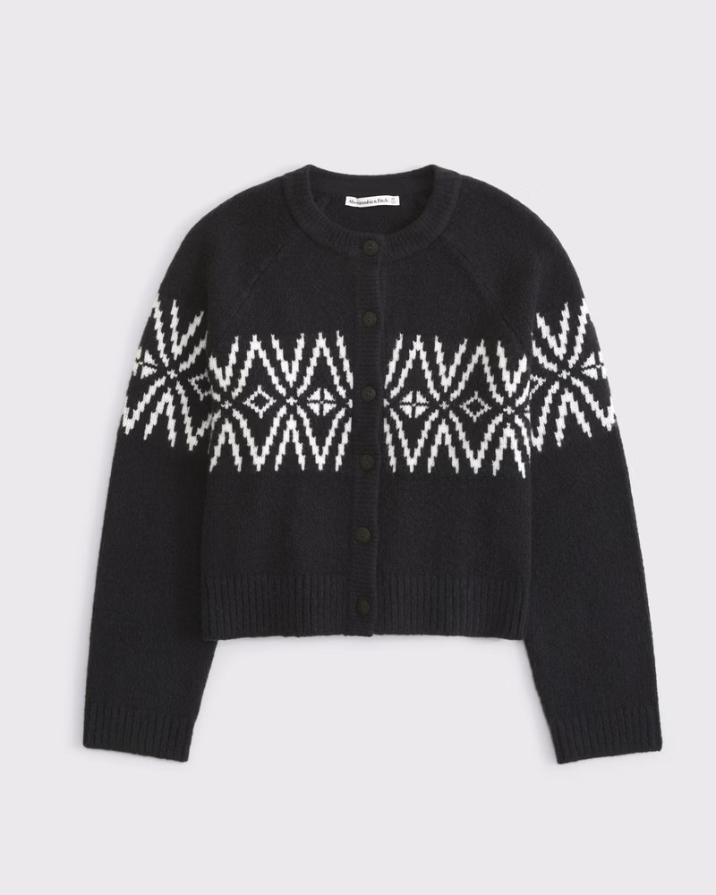 Fairisle Crew Cardigan | Abercrombie & Fitch (UK)