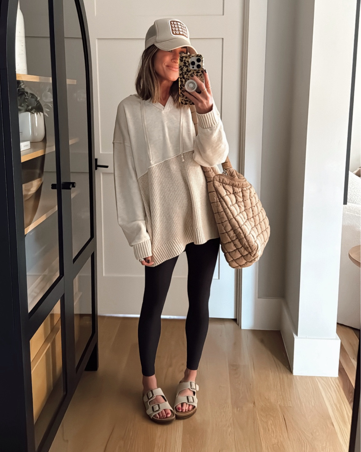 This Walmart sweatshirt is the perfect neutral!😍 I grabbed a large for an oversized fit! 
Leggings, hat, shoes and bag are Amazon!

#LTKSeasonal #LTKStyleTip #LTKFindsUnder50