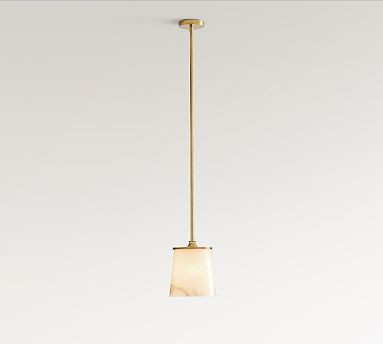 Hayes Alabaster Round Pendant (8") | Pottery Barn (US)