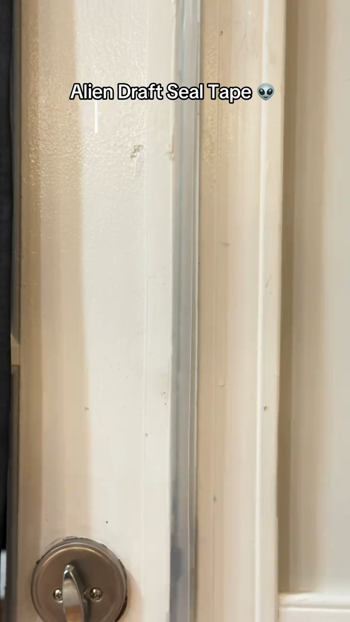 Alien Draft Seal Tape 👽 because I’m not payin extra to heat the outdoors! 🥴👏🏽 Easy peel-and-stick seal for doors/windows that actually blocks cold drafts!! 💃🏽🙌🏽 

 #LTKdayinmylife #LTKSeasonal #LTKHome
