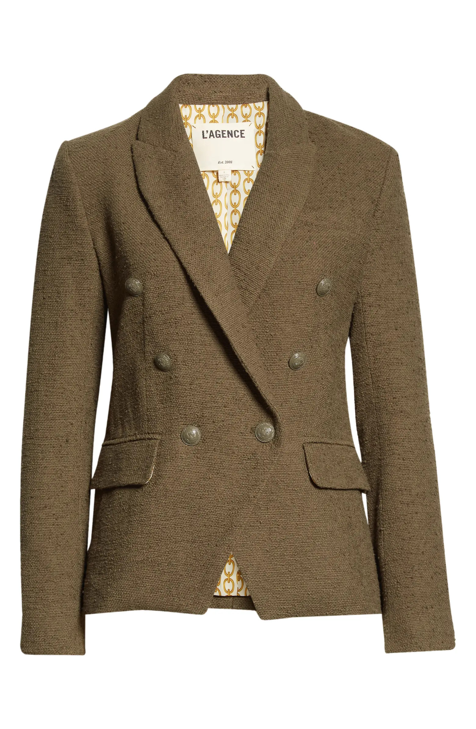 L'AGENCE Kenzie Double Breasted Bouclé Blazer | Nordstrom | Nordstrom Canada