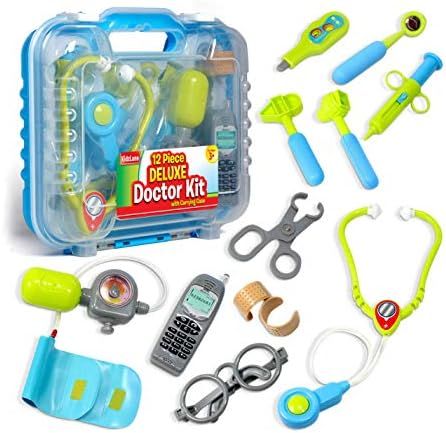 Durable Kids Doctor Kit with Electronic Stethoscope and 12 Medical Doctor's Equipment, Packed in ... | Amazon (US)