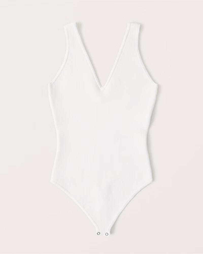 Double V-Neck Bodysuit | Abercrombie &amp; Fitch (US)
