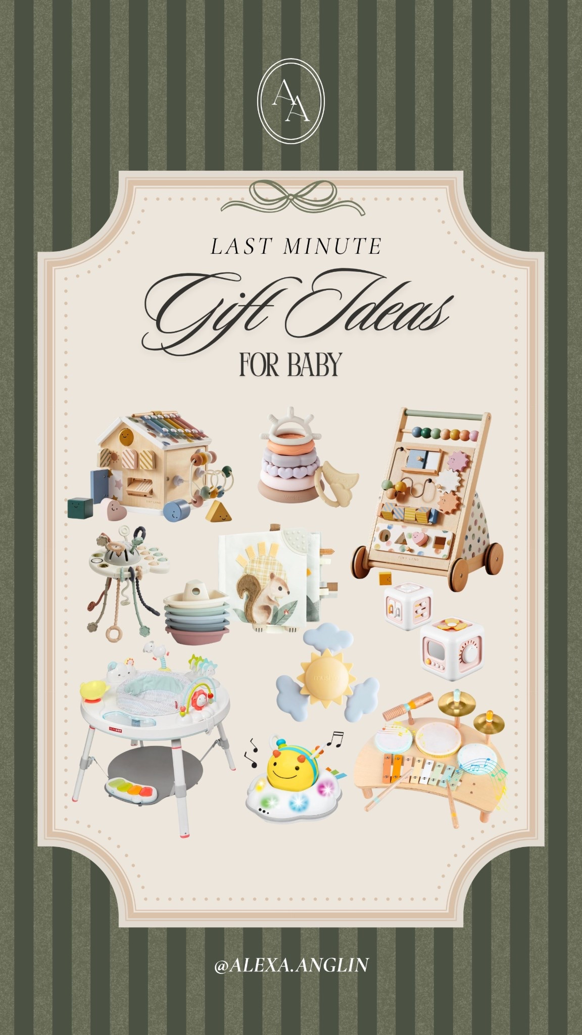 Last minute Christmas gifts for baby — all with guaranteed arrival by Christmas with Amazon prime! 

Baby gifts // Amazon toys // baby toys // holiday gift guide // gifts for baby

#LTKHoliday #LTKGiftGuide #LTKBaby