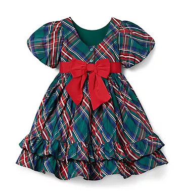 The Bow-Tied Tartan Dress | Janie and Jack