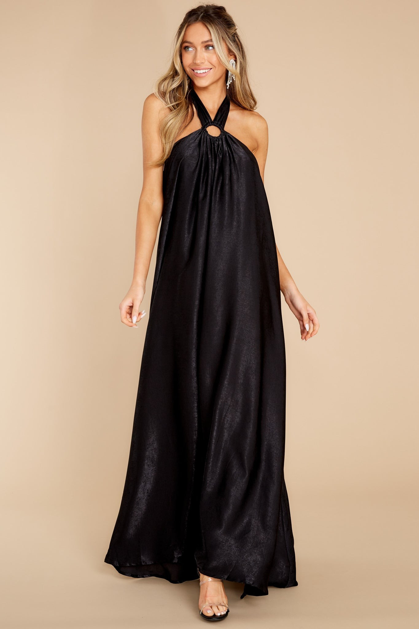 Covered By Love Black Maxi Dress | Red Dress 