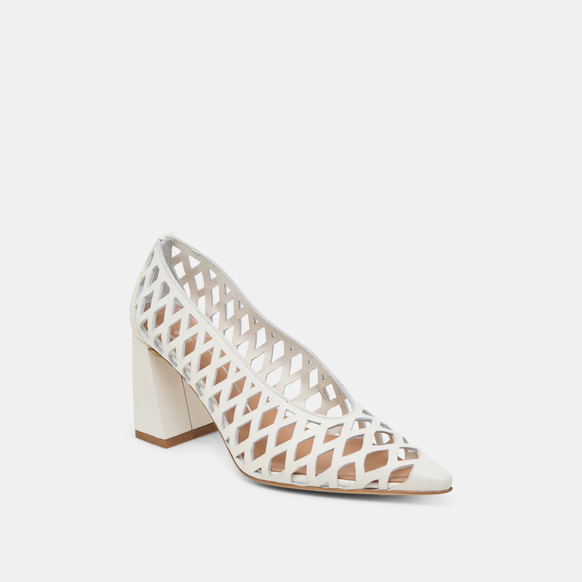 Tanya Bone Woven Leather Heels | Dolce Vita | DolceVita.com