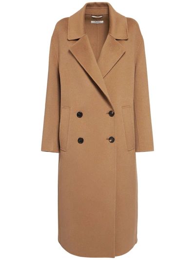 'S Max Mara - Mattia wool & cashmere long coat - Camel | Luisaviaroma | Luisaviaroma