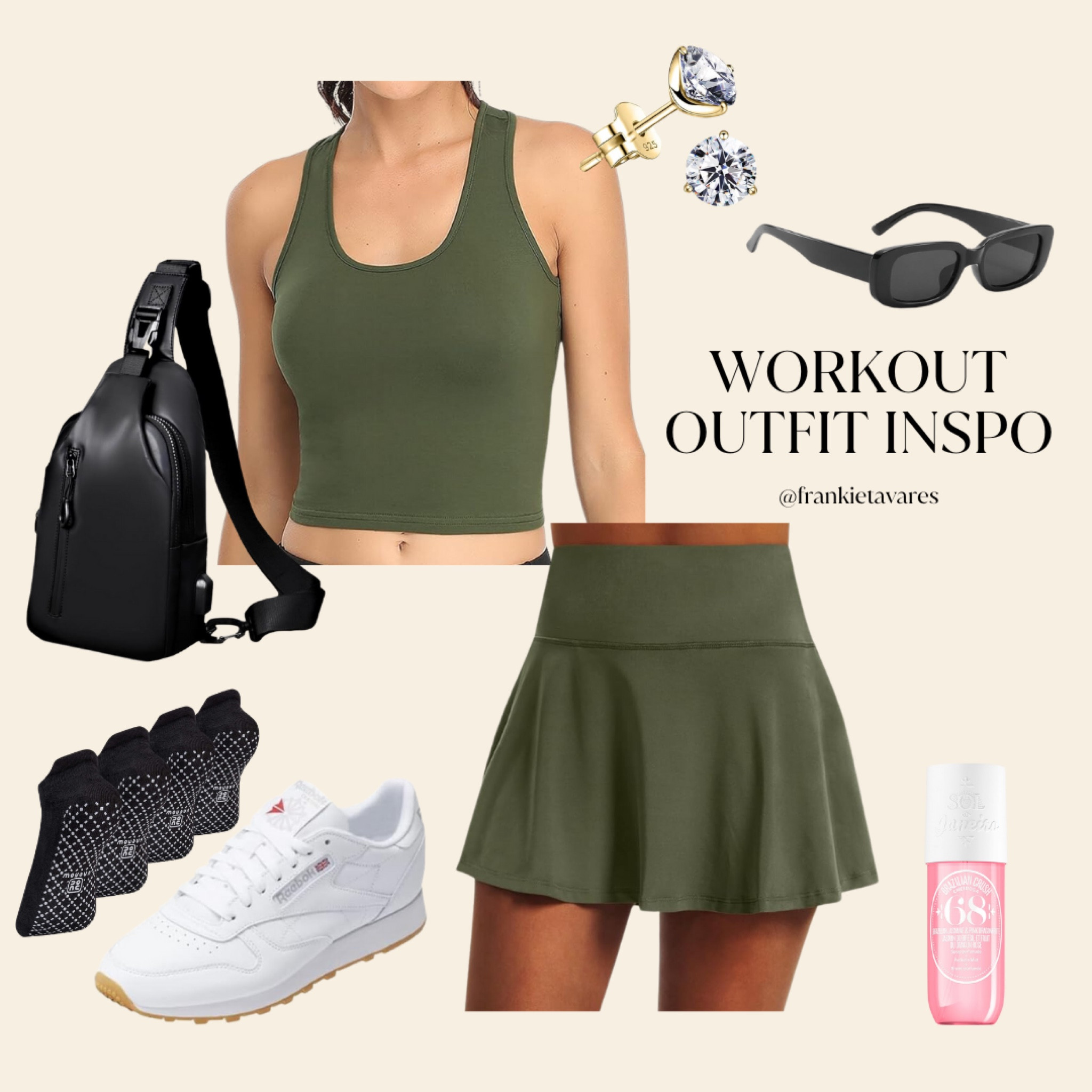 Workout outfit inspo featuring the cutest tennis skirt! 

#LTKStyleTip #LTKMidsize