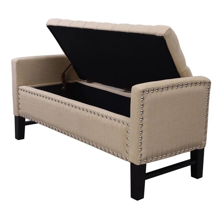 Tess Upholstered Flip Top Storage Bench | Wayfair North America