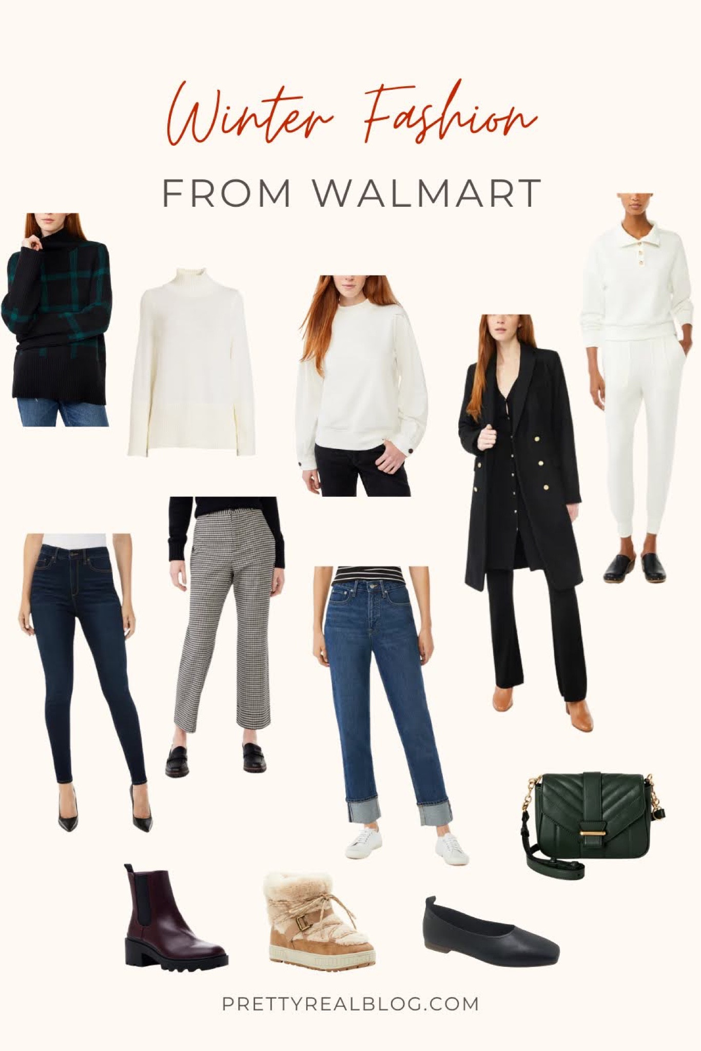 Plaid pants run big, Skinny jeans run small. Coat runs small. Everything else was TTS! Unboxing in stories on Instagram! Straight jeans, holiday sweater, plaid sweater, plaid pants, leisure suit. Winter fashion. @walmartfashion #walmartpartner #walmartfashion

#LTKunder50 #LTKHoliday #LTKunder100