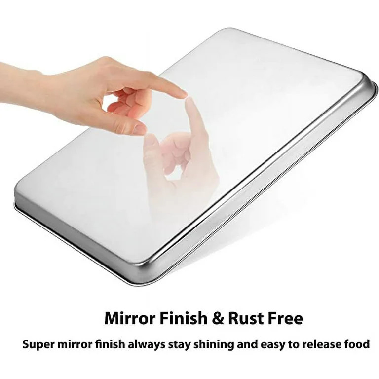 Tutuviw Small Stainless Steel Sheet Baking Pan Baking Pan Tray Nonstick Non-toxic Baking Sheet 9.... | Walmart (US)