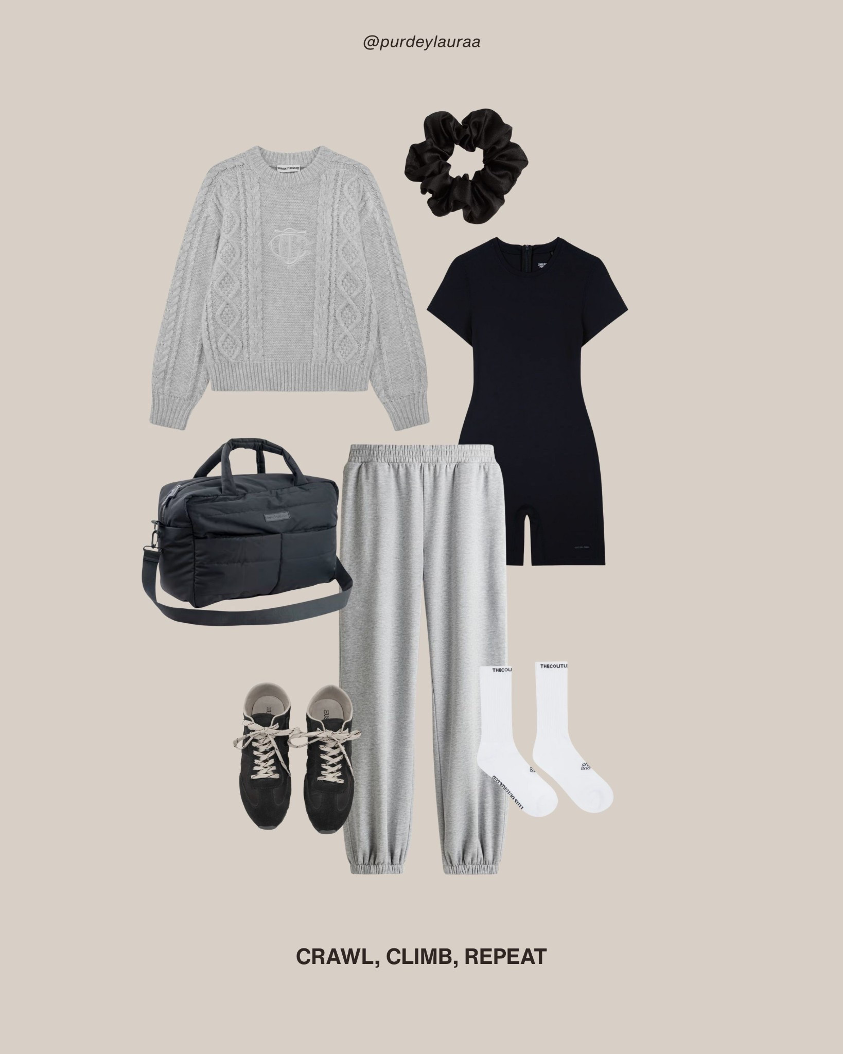 Mum style, mum outfit, mama outfit, SAHM outfit, soft play outfit, comfy outfits, grey joggers, grey jumper, Couture Club, H&M, ASICS, Chelsea Peers, Hush, black trainers

#LTKeurope #LTKstyletip #LTKuk
