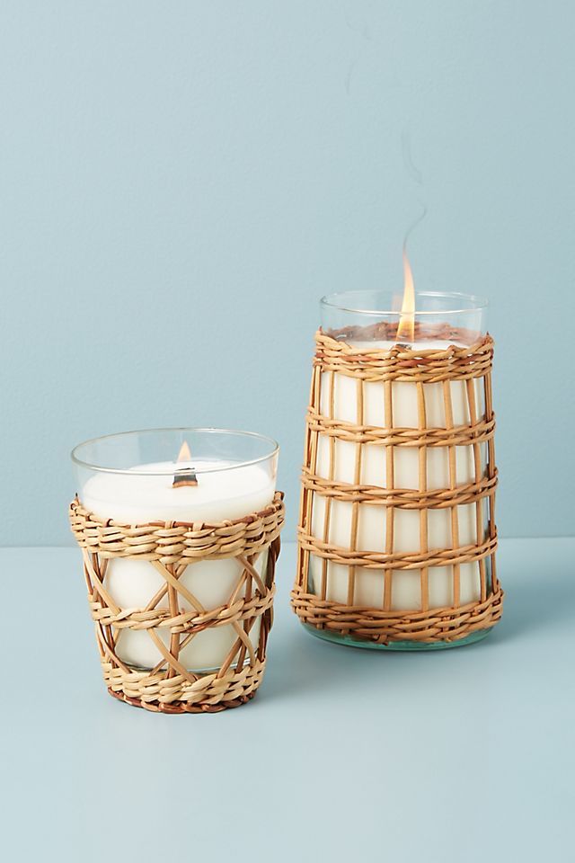 Tropical Rattan Candle | Anthropologie (US)
