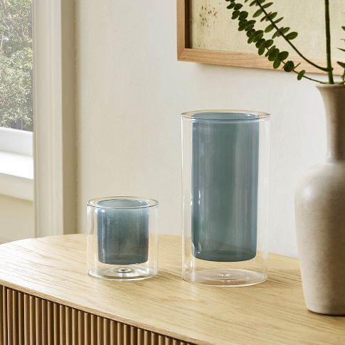 Gill Glass Candleholders | West Elm (US)