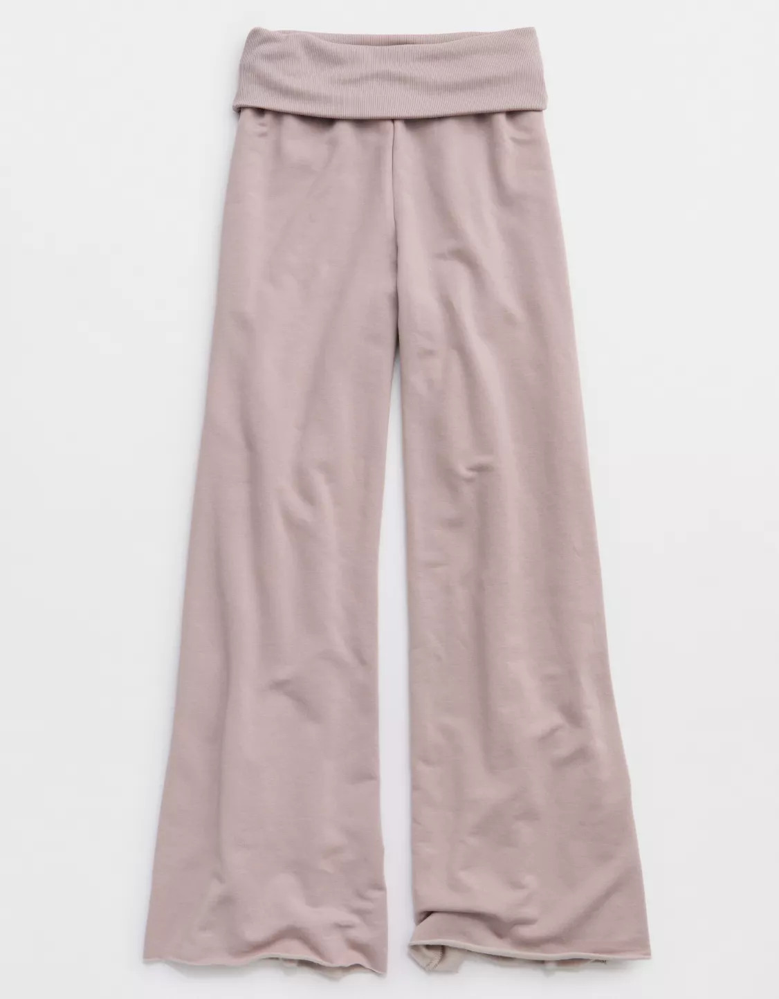 OFFLINE By Aerie OTT Fleece Super Wide Leg Foldover Pant | Aerie