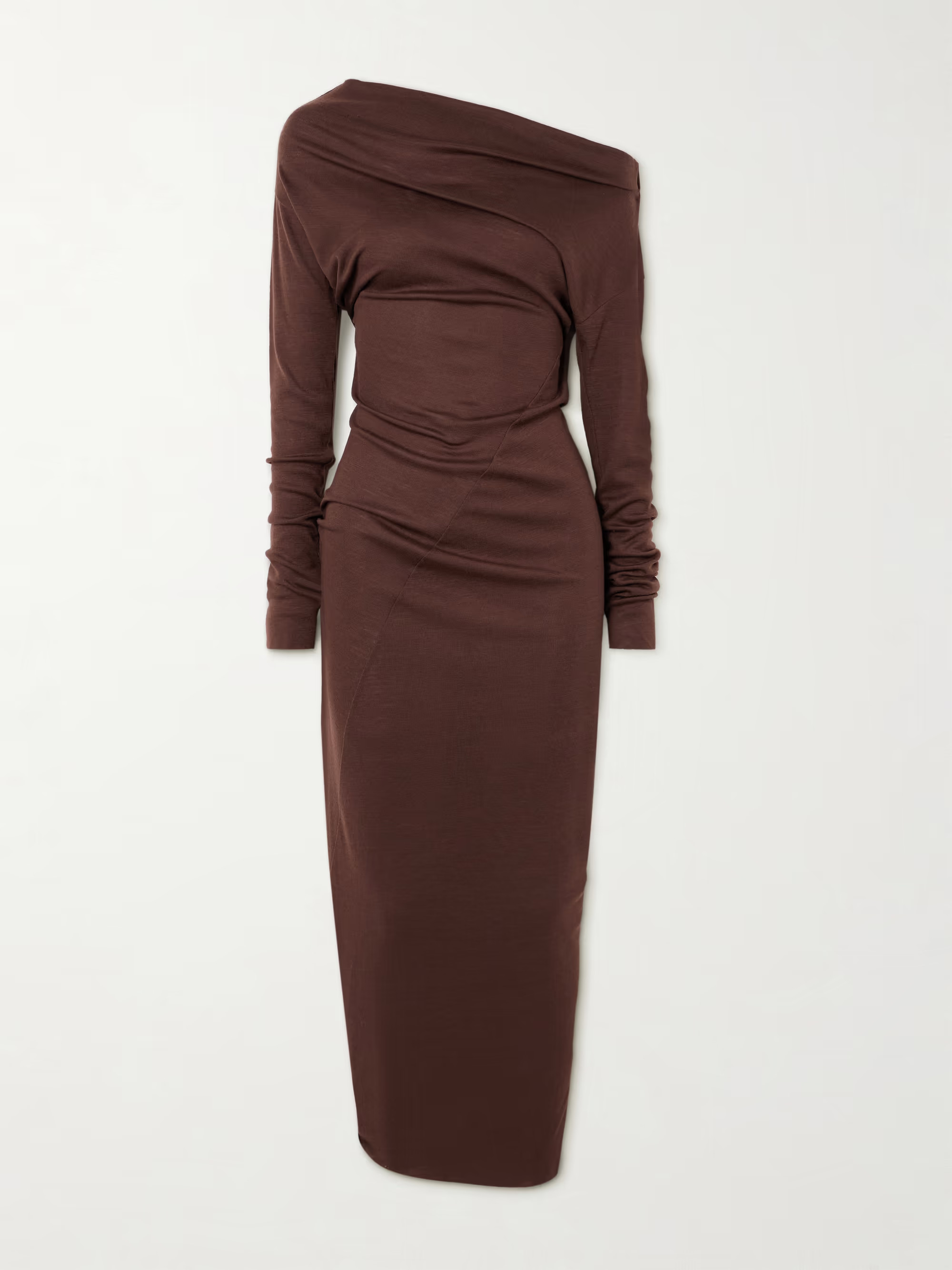 Genie draped paneled wool-jersey maxi dress | NET-A-PORTER (UK & EU)