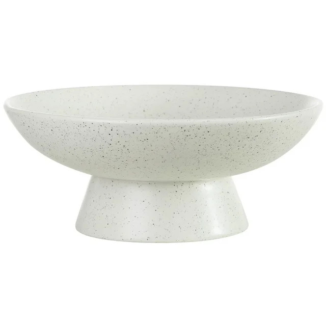 Beautiful 12" Round Speckled White Ceramic Bowl by Drew Barrymore | Walmart (US)