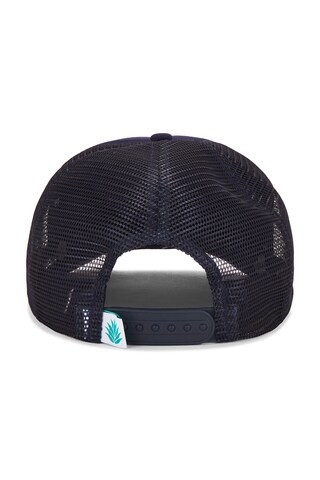 Cowboy Hat Trucker in Navy & Gold | Revolve Clothing (Global)