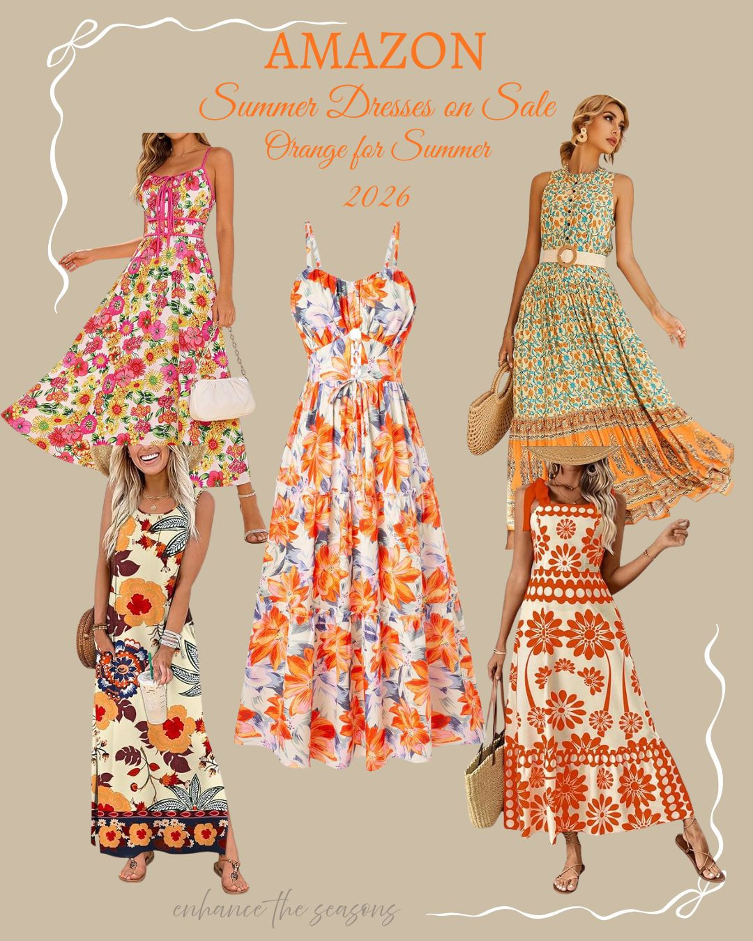 Amazon Spring and Summer Dresses, Vacation outfits, Trending colors for summer, Orange dresses 

 #LTKootd #LTKSeasonal #LTKSaleAlert