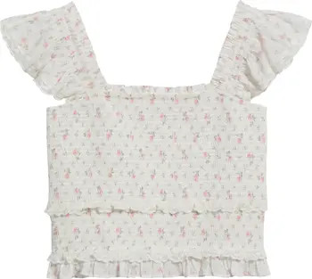 Kids' Jeanna Floral Smocked Top | Nordstrom