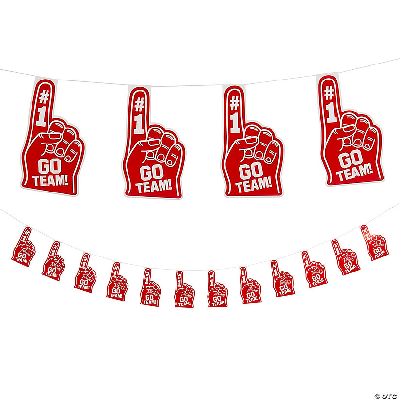 Red Go Team Finger Garland | Oriental Trading Company