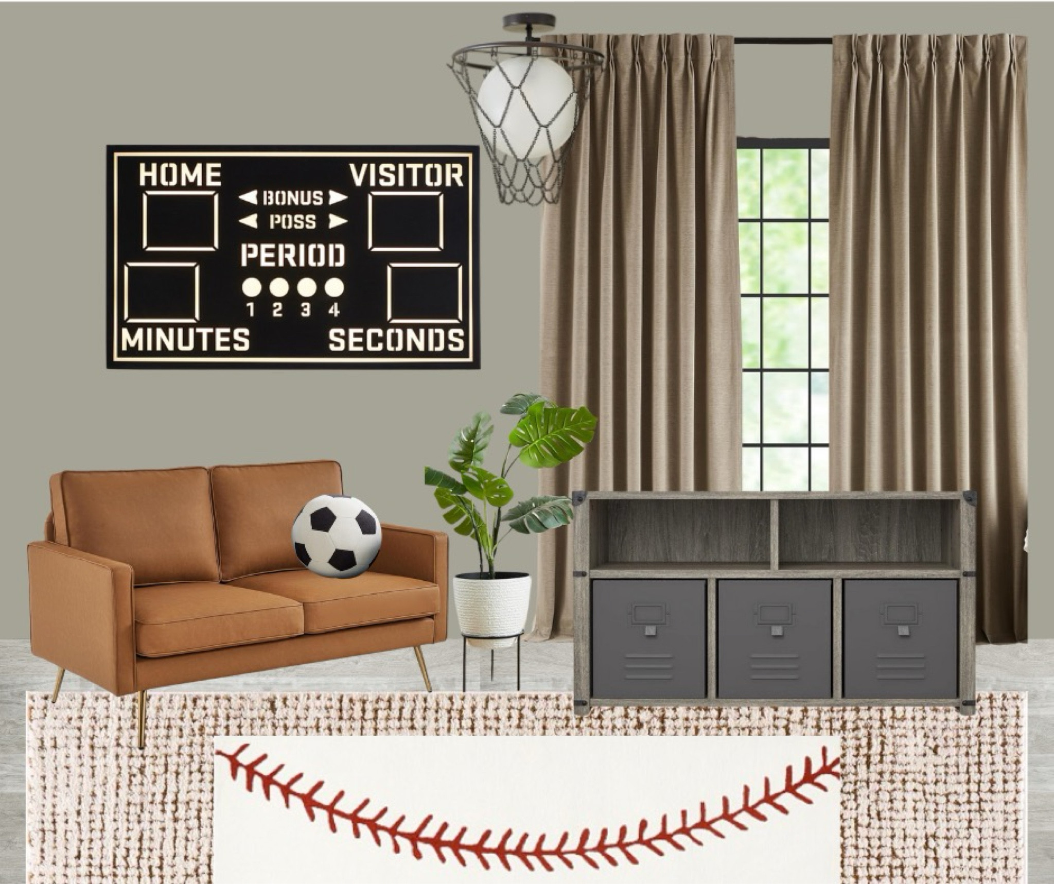 The perfect room for your little athletes to dream big and play hard ⚽️🏀🏈⚾️

#LTKHome