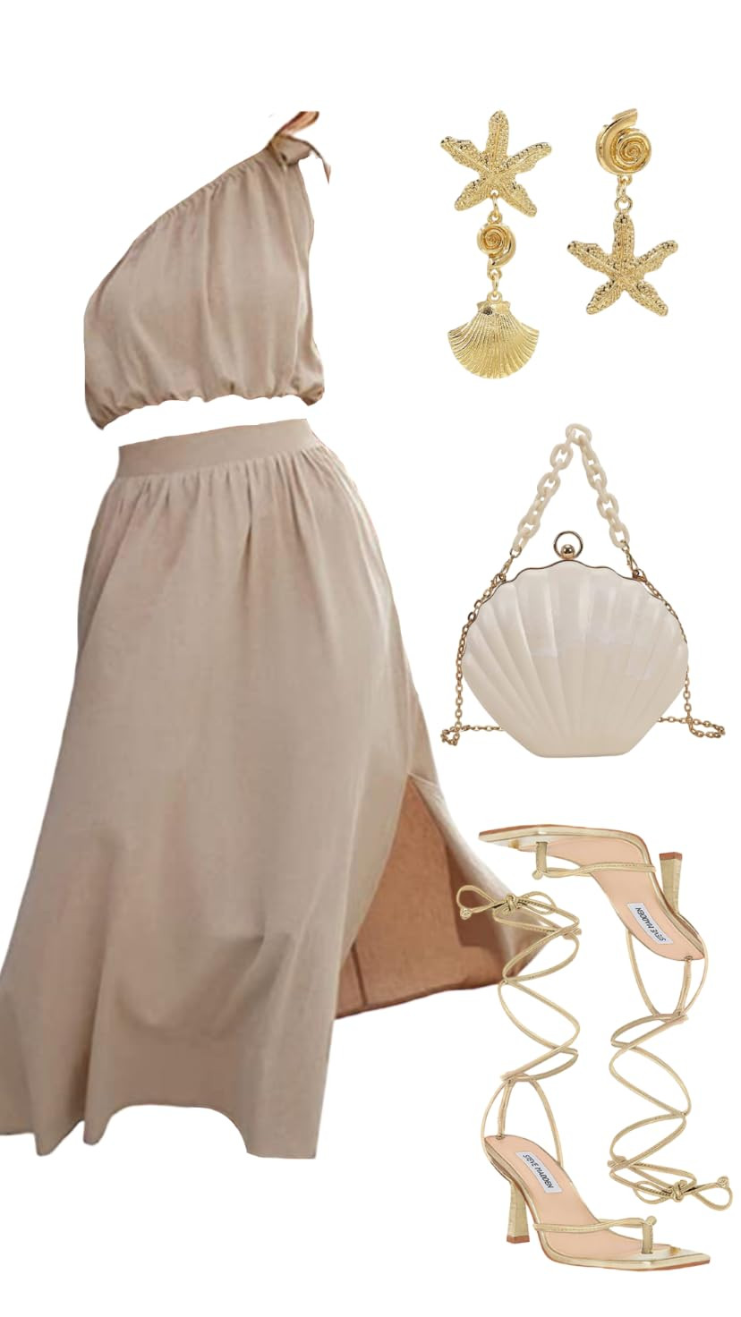Women Seashell Evening Bag Purse Mermaid Chain Strap Clutch Handbag Shoulder Bag | Amazon (US)