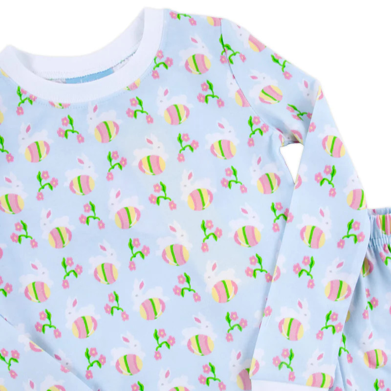 Hop Into Easter Print Pink Pajamas | Classic Whimsy