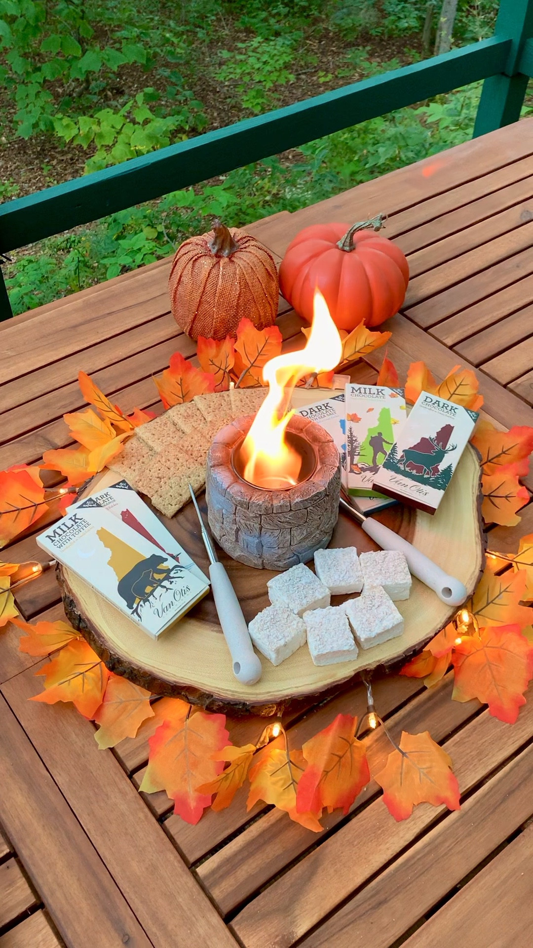 Cozy up this fall with a cute tabletop rustic mini firepit! Perfect for roasting marshmallows, creating warm memories, and adding that rustic charm to your outdoor space. 🍂🔥 Whether you're hosting a backyard gathering or enjoying a quiet evening, this fall must-have brings the magic of a campfire right to your table. 

#LTKHalloween #LTKSeasonal #LTKHome