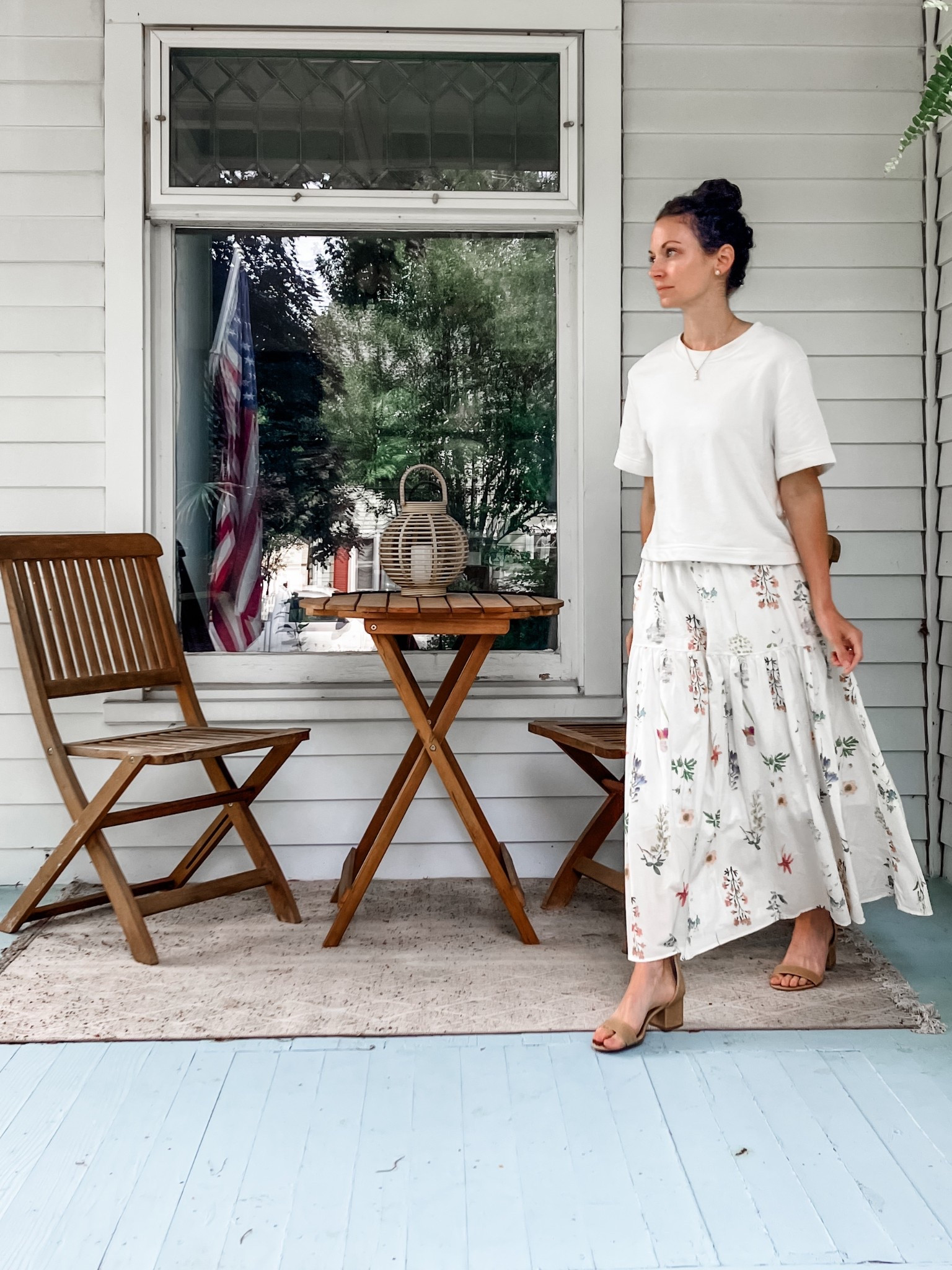 Pretty church outfit for summer. 
Modest outfit. Petite outfit. Classic outfit. Neutral outfit. 

#LTKStyleTip #LTKOver40 #LTKPetite