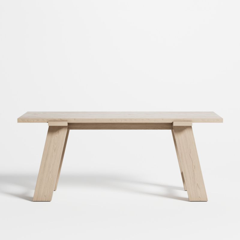 Madison 72 Bleached Pine Wood Desk | Crate & Barrel | Crate & Barrel
