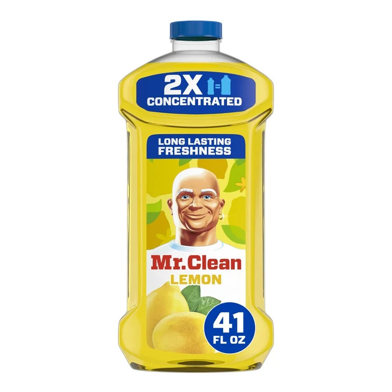 Mr. Clean 2X Concentrated Multi Surface Cleaner with Lemon Scent, 41 fl oz | Walmart (US)
