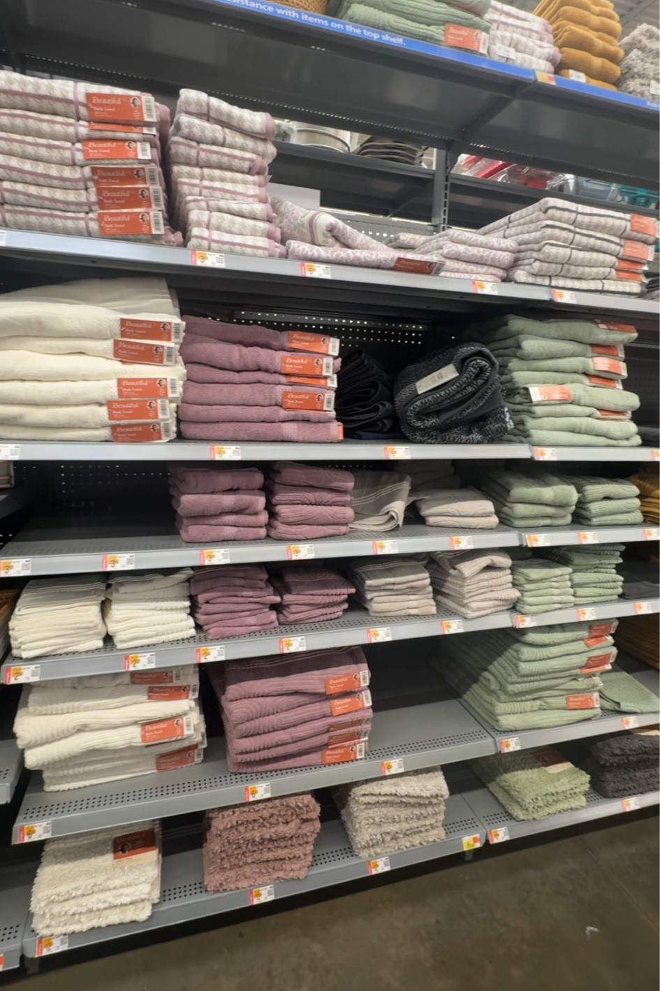 beautiful by drew at Walmart towels are all on rollback rn at my Walmart! 💖💖💖
