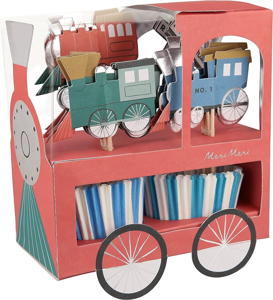Meri Meri Train Cupcake Kit (Pack of 24) | Amazon (UK)