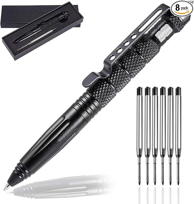 Military Tactical Pen, Professional Self Defense Pen, Emergency Glass Breaker Pen - Tungsten Stee... | Amazon (US)