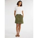 Free Assembly Women's and Women's Plus Cotton Cropped Boxy Tee with Short Sleeves, Sizes XS-4X | Walmart (US)