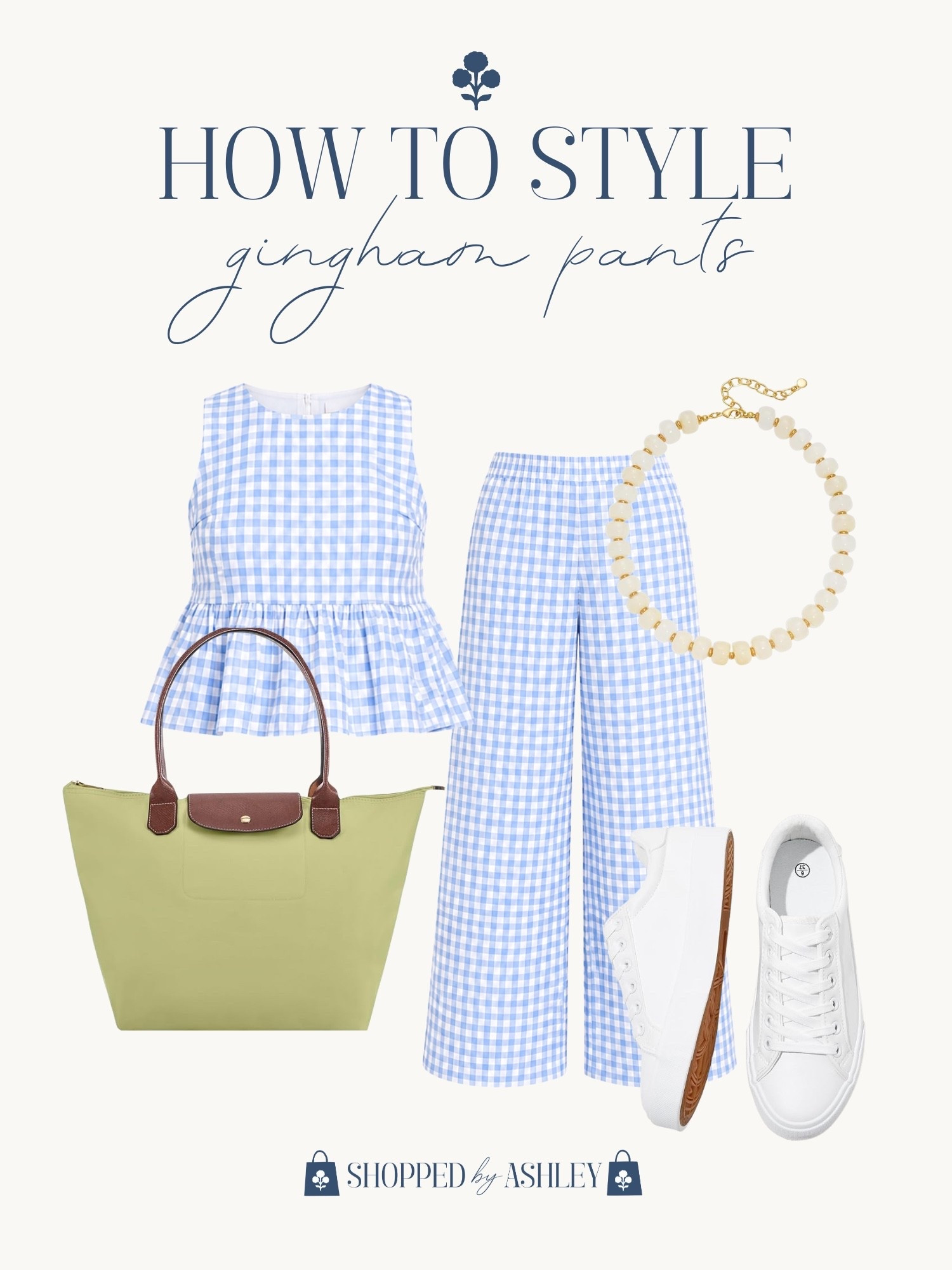 Cute matching gingham set from Amazon! 

Gingham pants, preppy style, Grandmillennial style, white tennis shoes, designer style

#LTKootd