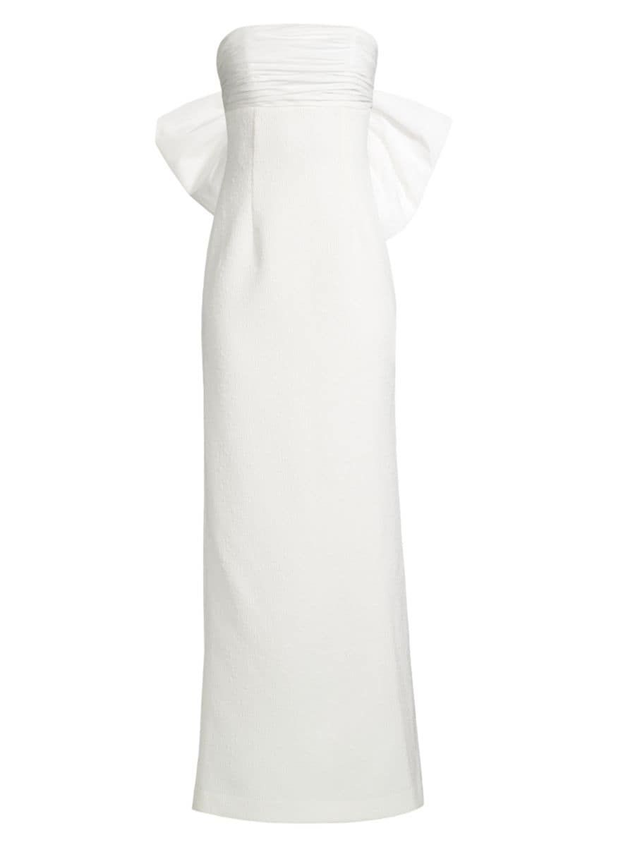 Rebecca Vallance Bridal Madeline Strapless Bow Gown | Saks Fifth Avenue