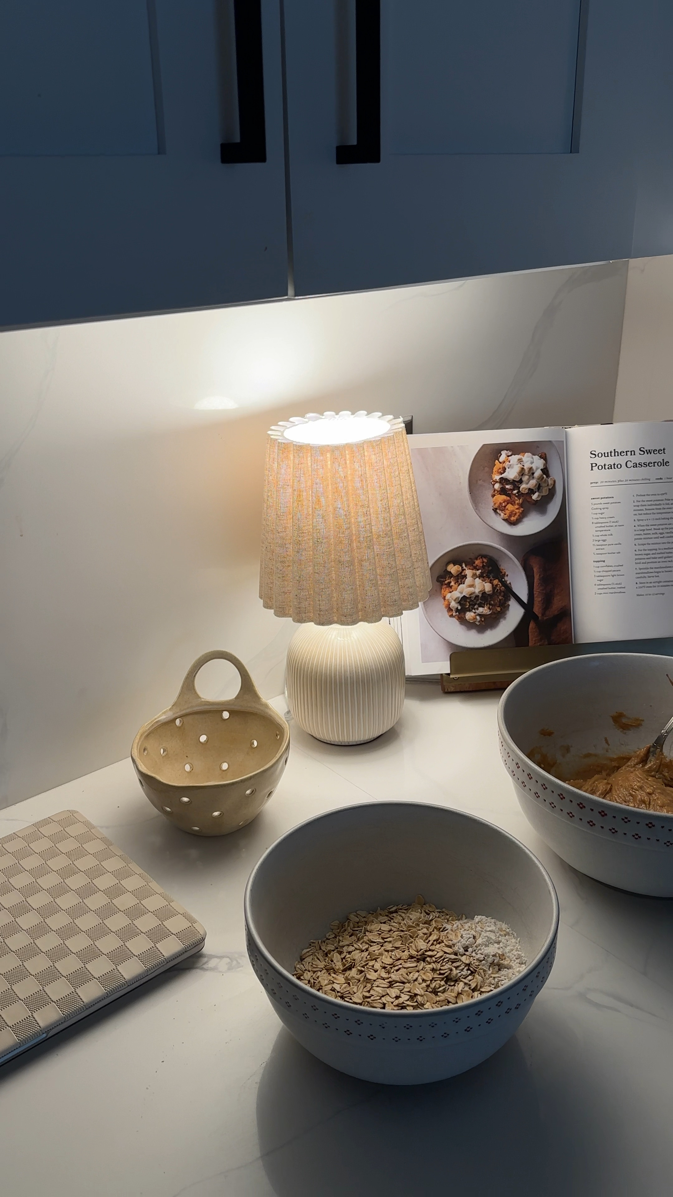 mornings spent baking in the kitchen > 
bowls are an old Magnolia Hearth & Hand Target set and the lamp is from Target :)

the small colander is from amazon!

#LTKVideo #LTKFindsUnder100 #LTKHome