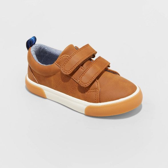 Toddler Boys' Flint Double Strap Apparel Sneakers - Cat & Jack™ Cognac | Target