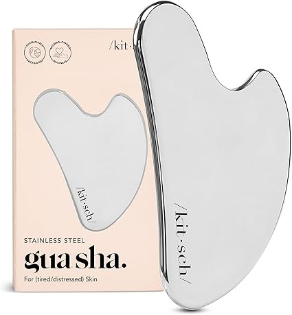 Kitsch Stainless Steel Gua Sha Facial Tools - Lymphatic Drainage Massager for Face & Chin, Jawlin... | Amazon (US)