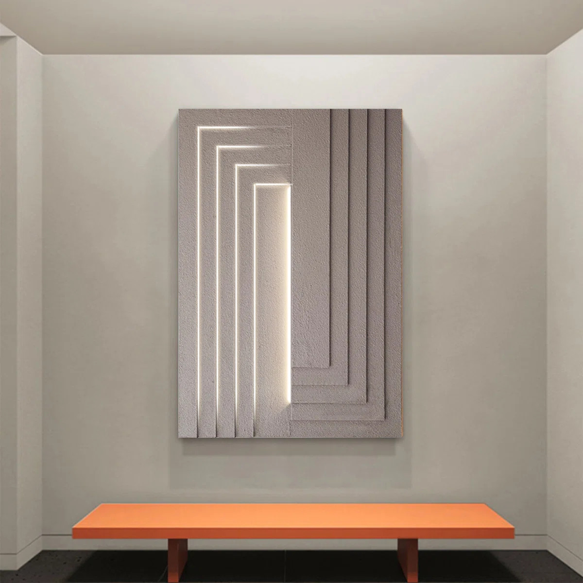 Minimalist Living Room Decorative LED Light Painting | Wayfair North America