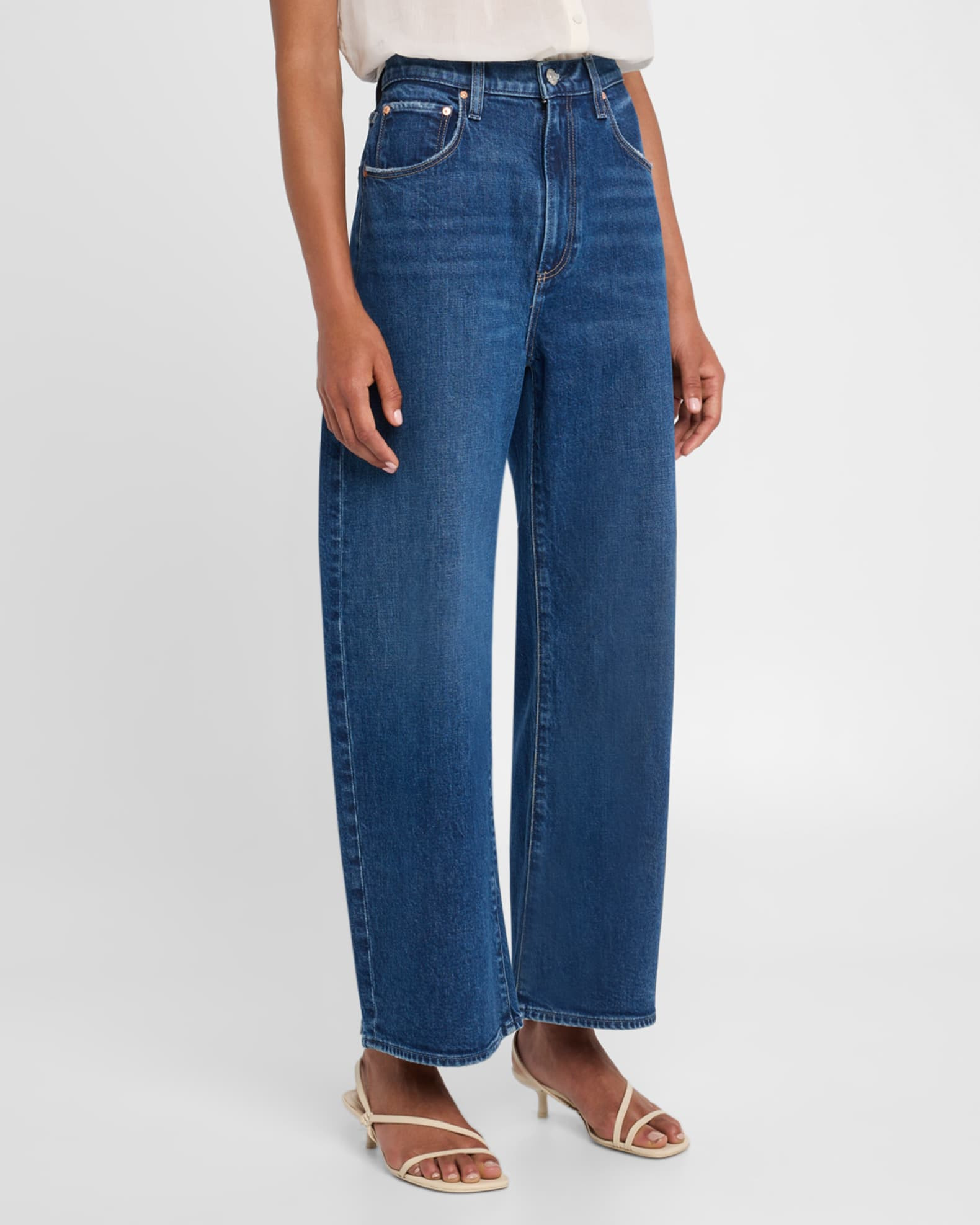 Arellia Barrel Ankle Jeans | Neiman Marcus