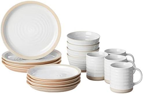 Certified International Artisan 16 Piece Dinnerware Set, Set of 4, One Size, Multicolor | Amazon (US)