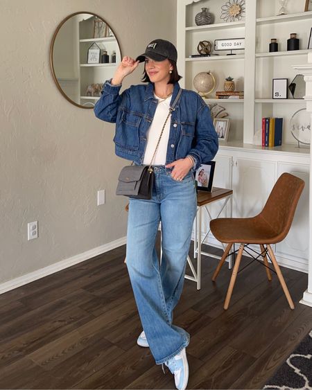 These trendy wide leg jeans and cargo pocket jean jacket are a MUST for the spring. Check out my Instagram for a full review of Buffalo Jeans Brand. Wearing my true size in both! @Buffalojeans #BuffaloJeans #WeAreDenim



#LTKstyletip #LTKSeasonal #LTKfindsunder100