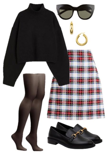 Tartan plaid skirt outfit - holiday outfit Christmas outfit 

#LTKHoliday #LTKSeasonal #LTKstyletip