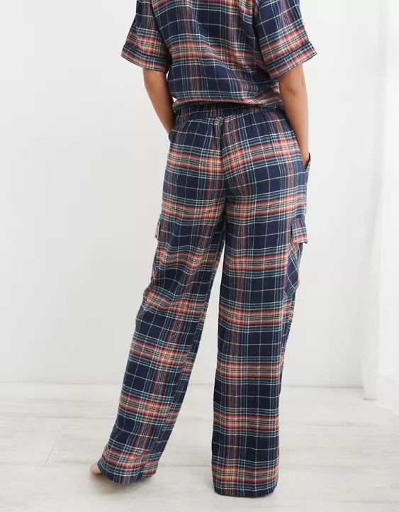 Aerie Flannel Cargo Skater Pajama Pant | Aerie